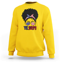 YE For President 2024 YE2024 Sweatshirt Messy Bun - Wonder Print Shop