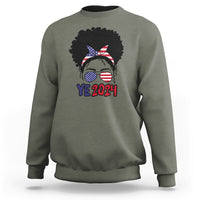 YE For President 2024 YE2024 Sweatshirt Messy Bun - Wonder Print Shop