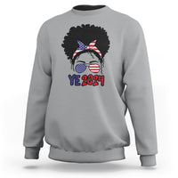 YE For President 2024 YE2024 Sweatshirt Messy Bun - Wonder Print Shop