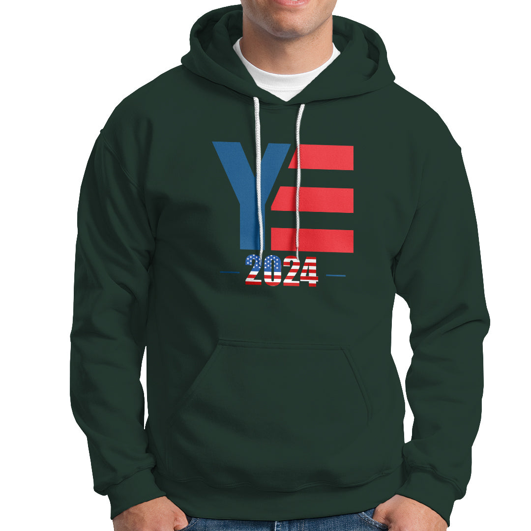 YE For President 2024 YE2024 Hoodie - Wonder Print Shop