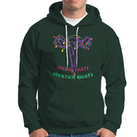 Retro Holiday Lights And Abortion Rights Hoodie Pro Choice Feminist - Wonder Print Shop