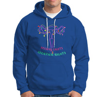 Retro Holiday Lights And Abortion Rights Hoodie Pro Choice Feminist - Wonder Print Shop