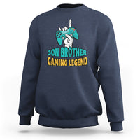 Gamer Sweatshirt Gifts For Son, Son Brother Gaming Legend - Wonder Print Shop