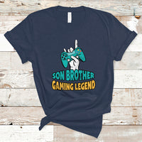 Gamer T Shirt Gifts For Son, Son Brother Gaming Legend - Wonder Print Shop