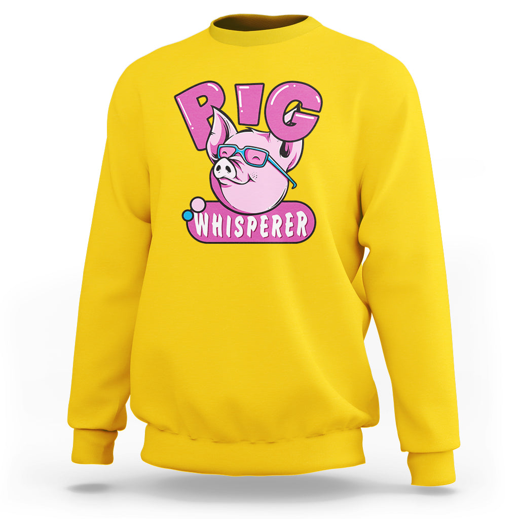 Pig Whisperer Shirt Gift For Pig Lover Sweatshirt - Wonder Print Shop