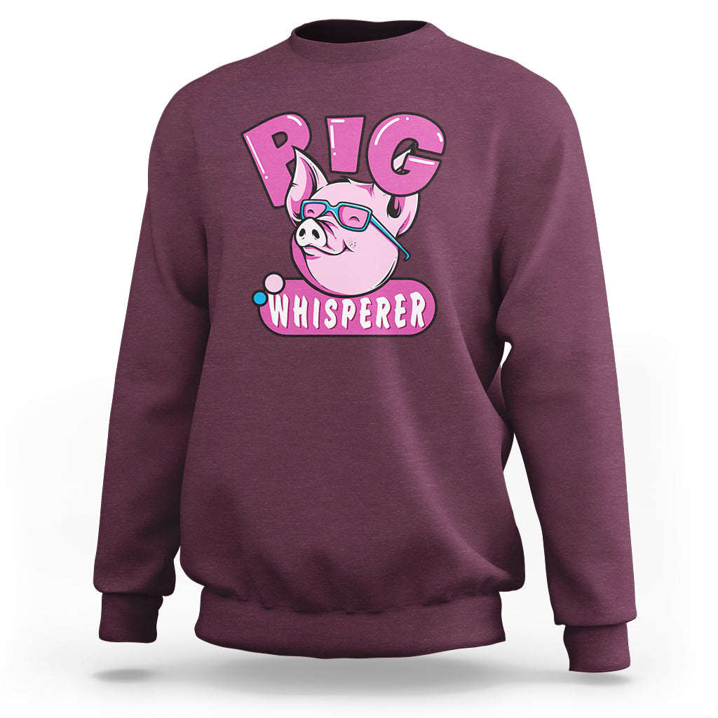Pig Whisperer Shirt Gift For Pig Lover Sweatshirt - Wonder Print Shop