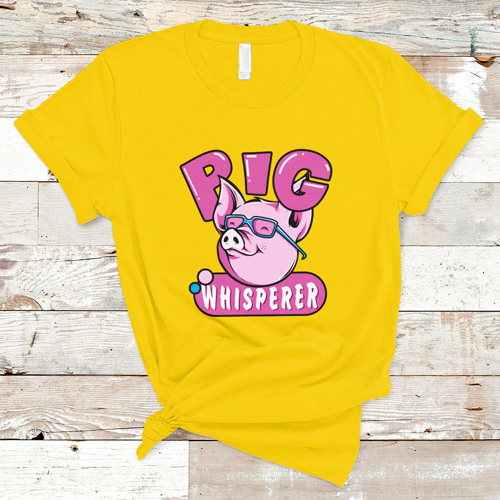 Pig Whisperer Shirt Gift For Pig Lover T Shirt - Wonder Print Shop