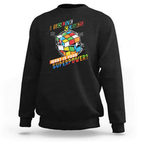 I Solve Cubes Superpower Funny Speed Cubing Sweatshirt - Wonder Print Shop