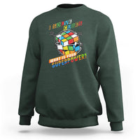 I Solve Cubes Superpower Funny Speed Cubing Sweatshirt - Wonder Print Shop