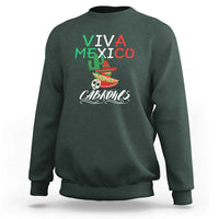 Viva Mexico Cabrones Sweatshirt Celebrate Mexican Pride with Flag Design - Wonder Print Shop