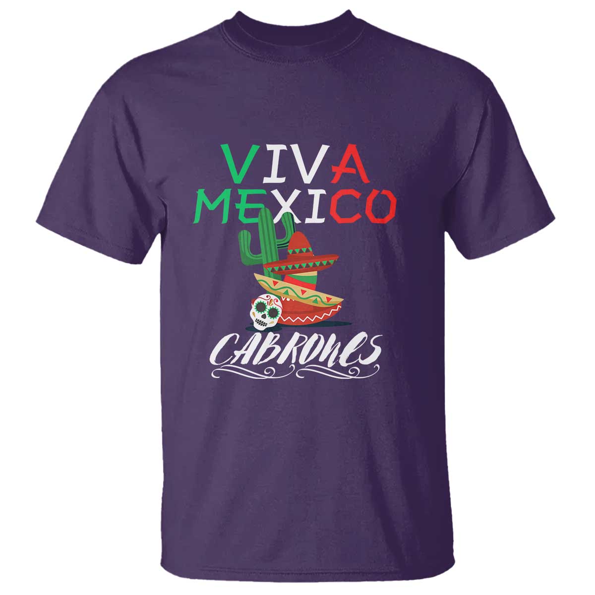 Viva Mexico Cabrones T Shirt Celebrate Mexican Pride with Flag Design - Wonder Print Shop