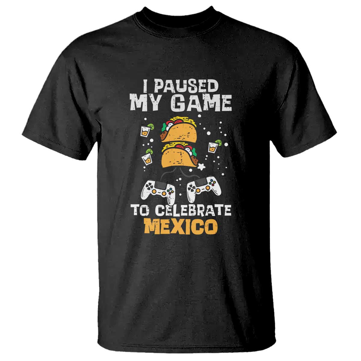 I Paused My Game T Shirt Cinco de Mayo Mexico Theme for Boys & Men - Wonder Print Shop