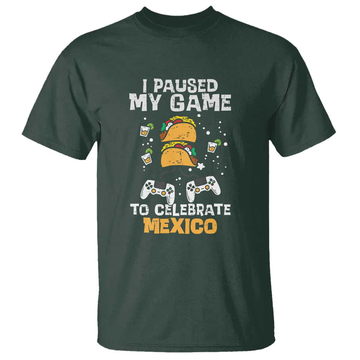 I Paused My Game T Shirt Cinco de Mayo Mexico Theme for Boys & Men - Wonder Print Shop