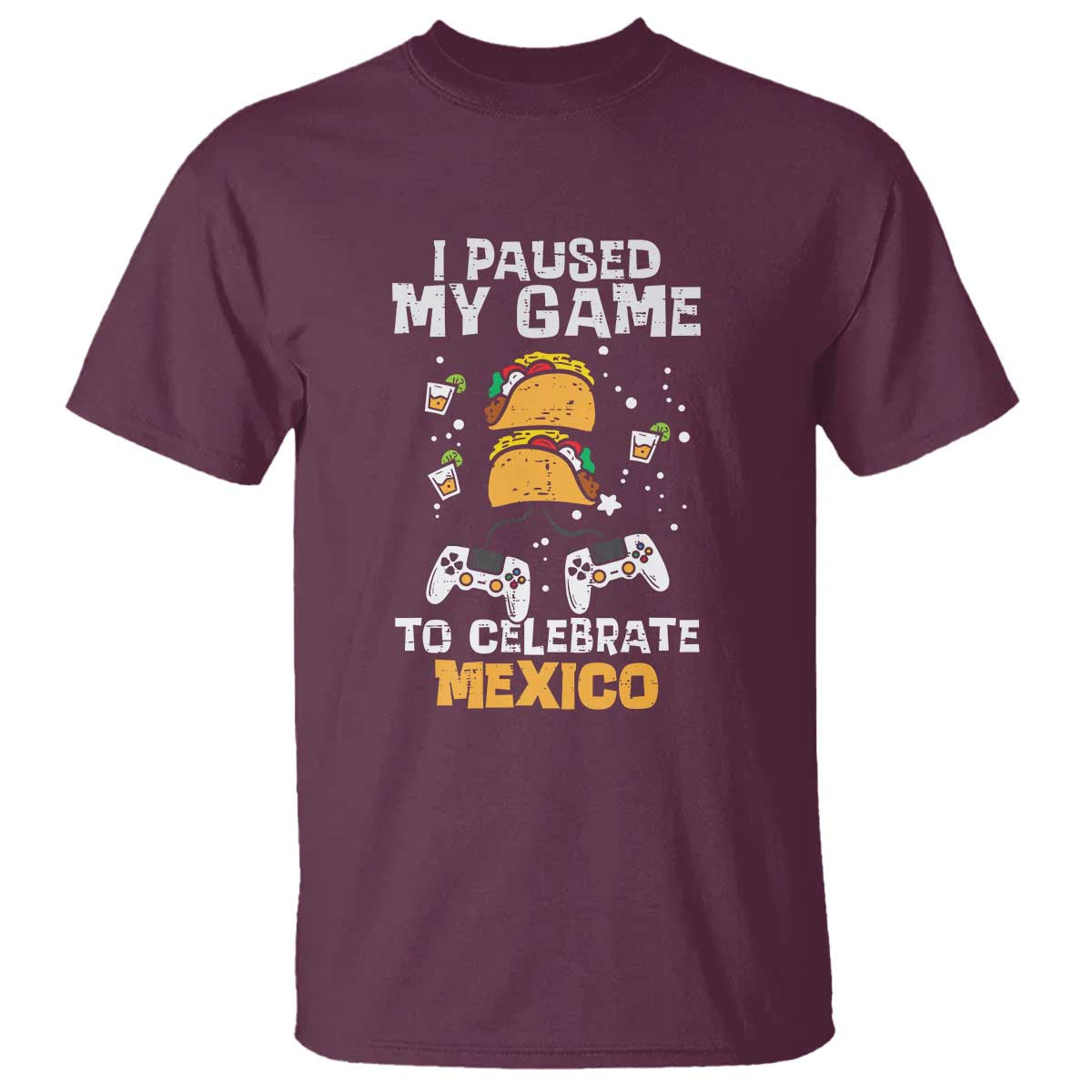 I Paused My Game T Shirt Cinco de Mayo Mexico Theme for Boys & Men - Wonder Print Shop