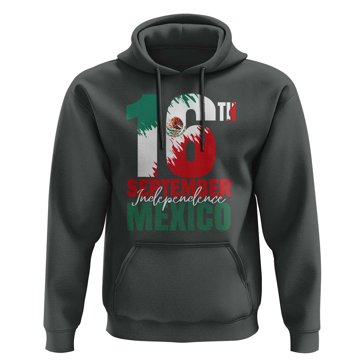 16th September Mexican Independence Day Hoodie Mexico Flag Celebration - Wonder Print Shop