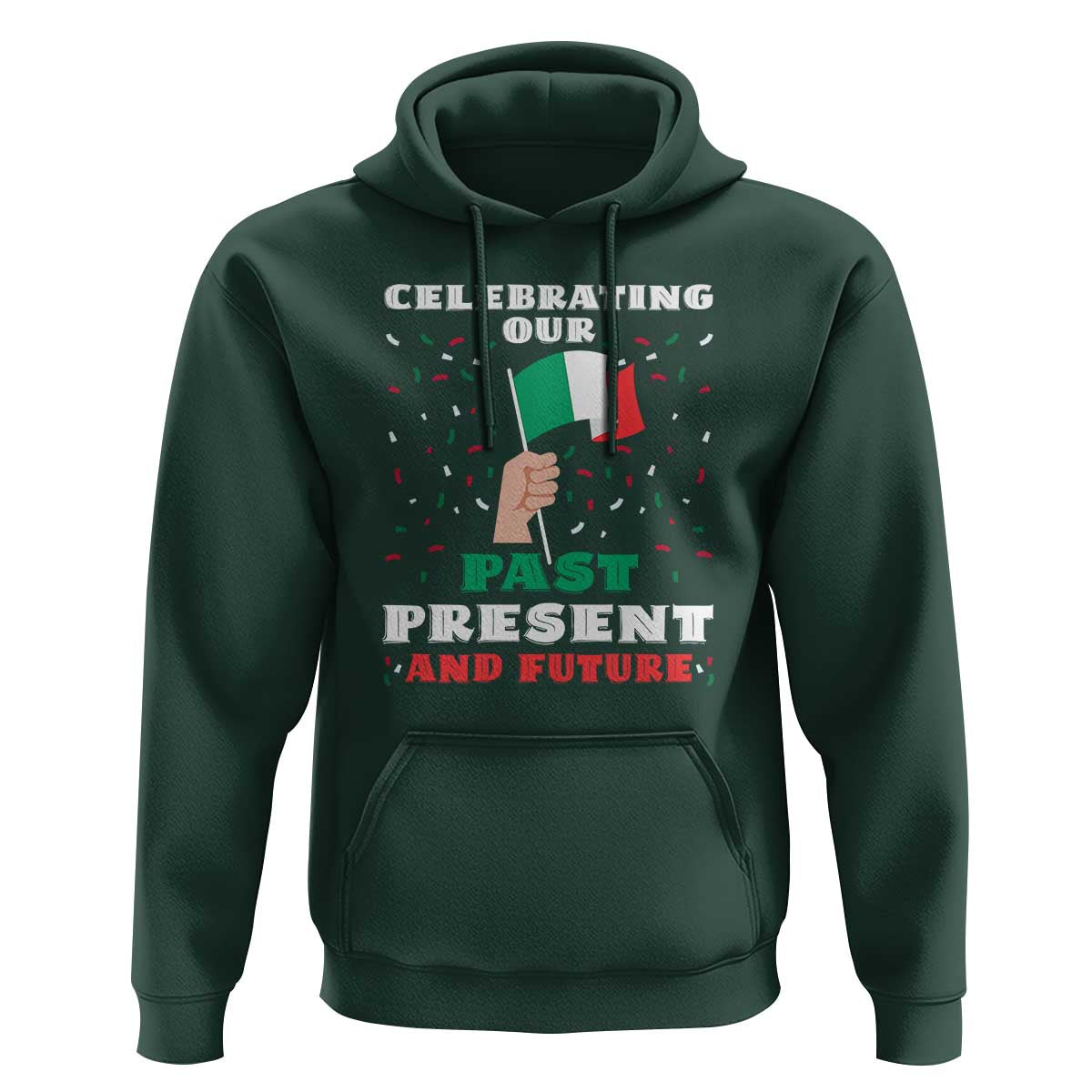 Celebrate Mexican Independence Day Hoodie Mexico Flag Tee for Proud Mexicans - Wonder Print Shop