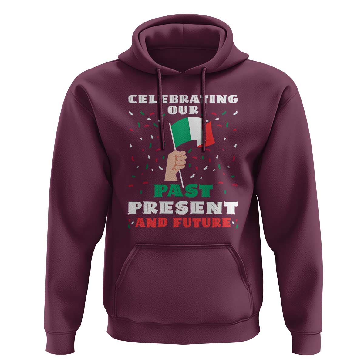 Celebrate Mexican Independence Day Hoodie Mexico Flag Tee for Proud Mexicans - Wonder Print Shop