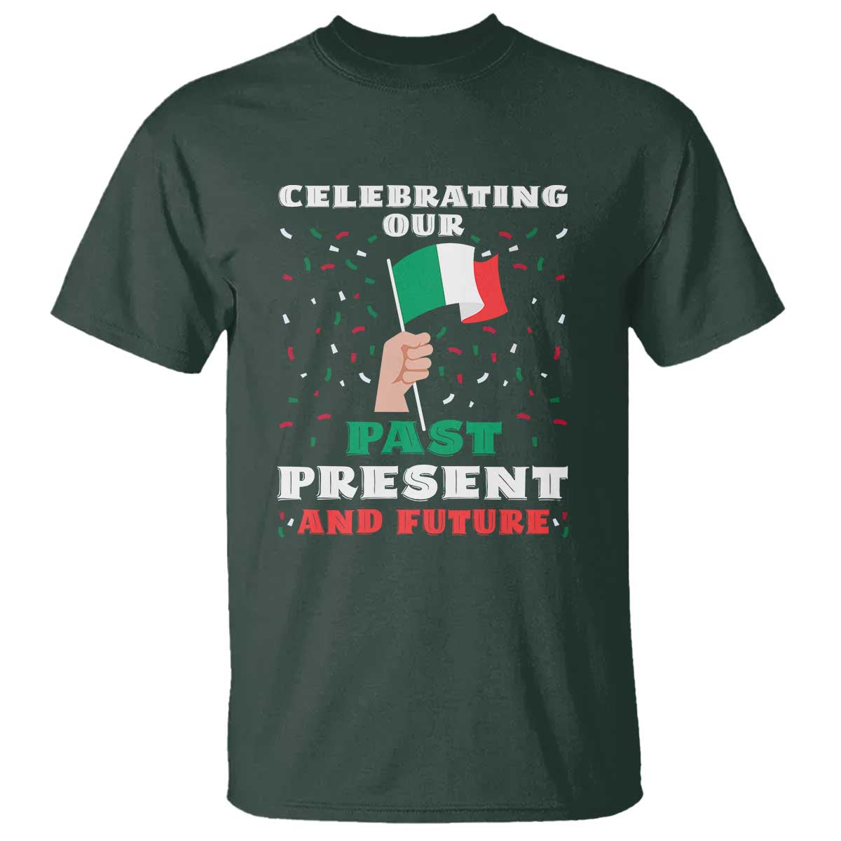 Celebrate Mexican Independence Day T Shirt Mexico Flag Tee for Proud Mexicans - Wonder Print Shop