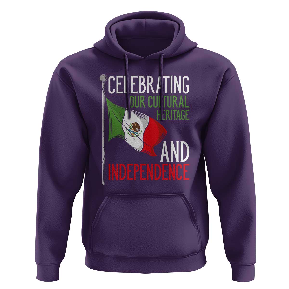 Mexican Flag for Independence Day Hoodie Proudly Display Your Mexican Pride - Wonder Print Shop