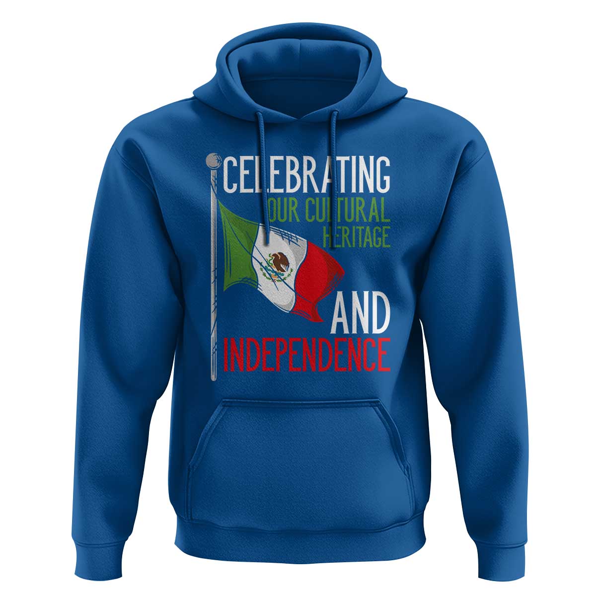 Mexican Flag for Independence Day Hoodie Proudly Display Your Mexican Pride - Wonder Print Shop