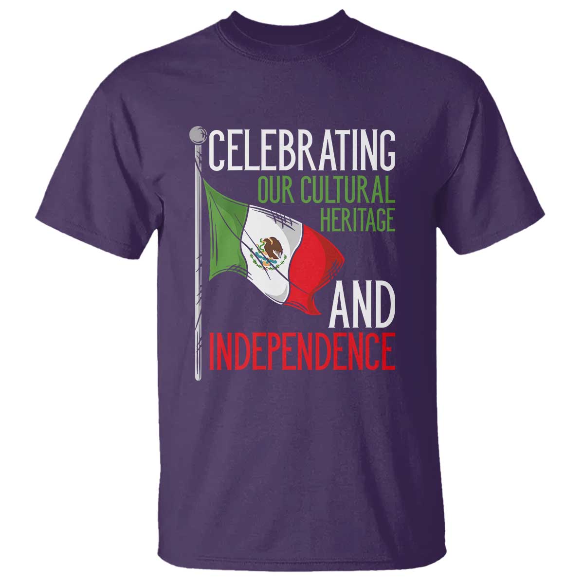 Mexican Flag for Independence Day T Shirt Proudly Display Your Mexican Pride - Wonder Print Shop