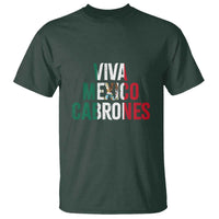 Mexican Independence Day Tee T Shirt Viva Mexico Cabrones Design with Heart - Wonder Print Shop