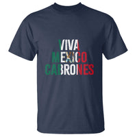Mexican Independence Day Tee T Shirt Viva Mexico Cabrones Design with Heart - Wonder Print Shop