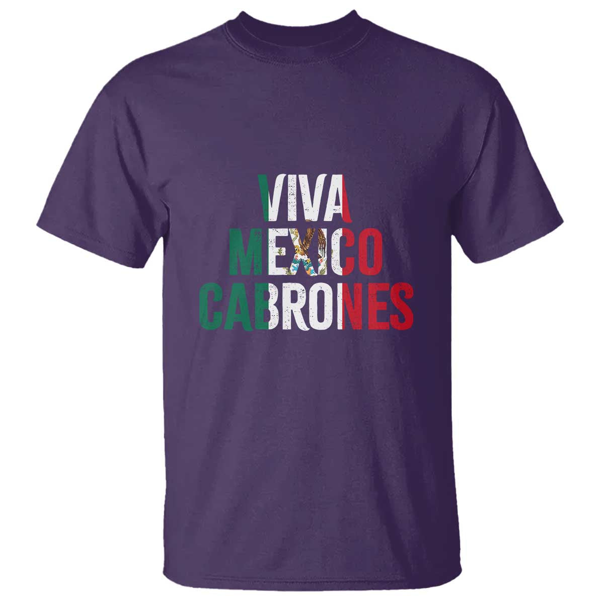 Mexican Independence Day Tee T Shirt Viva Mexico Cabrones Design with Heart - Wonder Print Shop