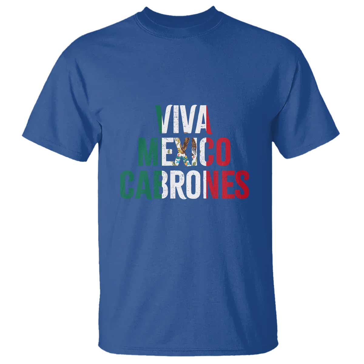 Mexican Independence Day Tee T Shirt Viva Mexico Cabrones Design with Heart - Wonder Print Shop