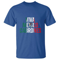 Mexican Independence Day Tee T Shirt Viva Mexico Cabrones Design with Heart - Wonder Print Shop
