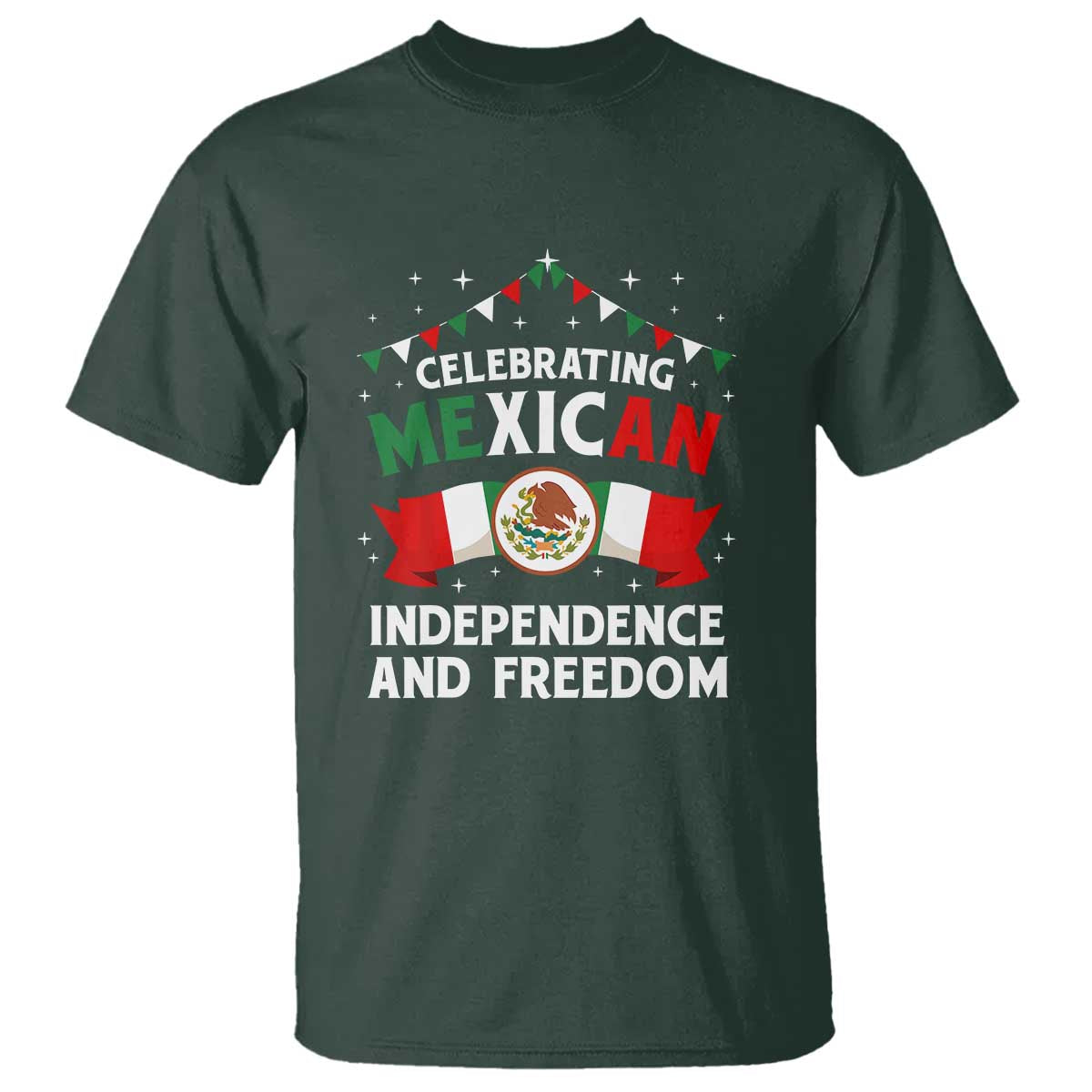 Celebrate Mexican Independence Day in Style T Shirt Proudly Display Mexicos Flag - Wonder Print Shop