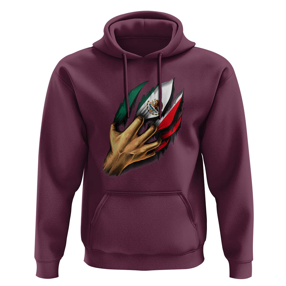 Show Your Pride with This Mexican Flag Hoodie Tee for Independence Day - Wonder Print Shop
