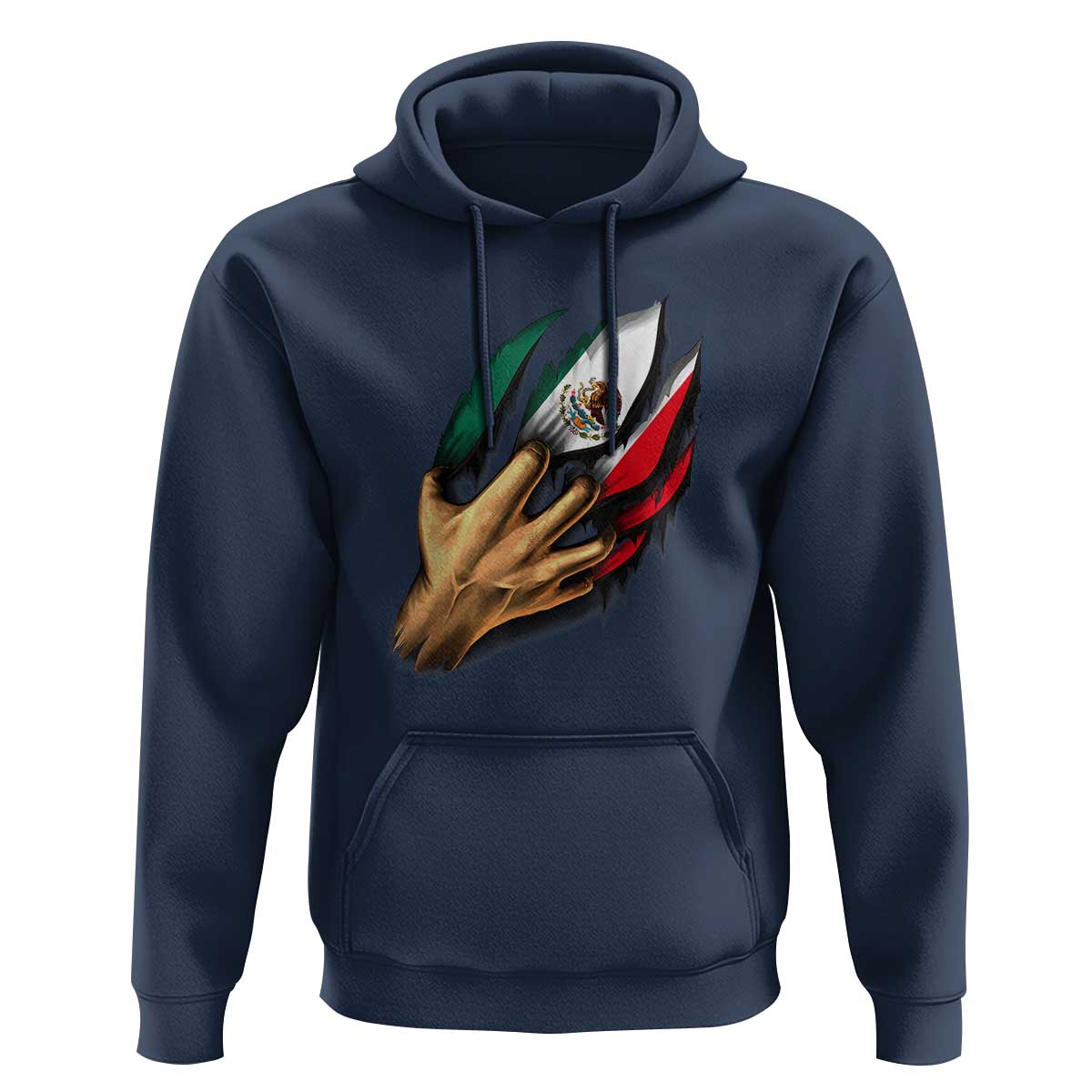 Show Your Pride with This Mexican Flag Hoodie Tee for Independence Day - Wonder Print Shop