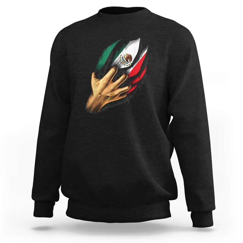 Show Your Pride with This Mexican Flag Sweatshirt Tee for Independence Day - Wonder Print Shop