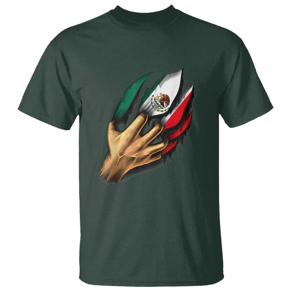 Show Your Pride with This Mexican Flag T Shirt Tee for Independence Day - Wonder Print Shop