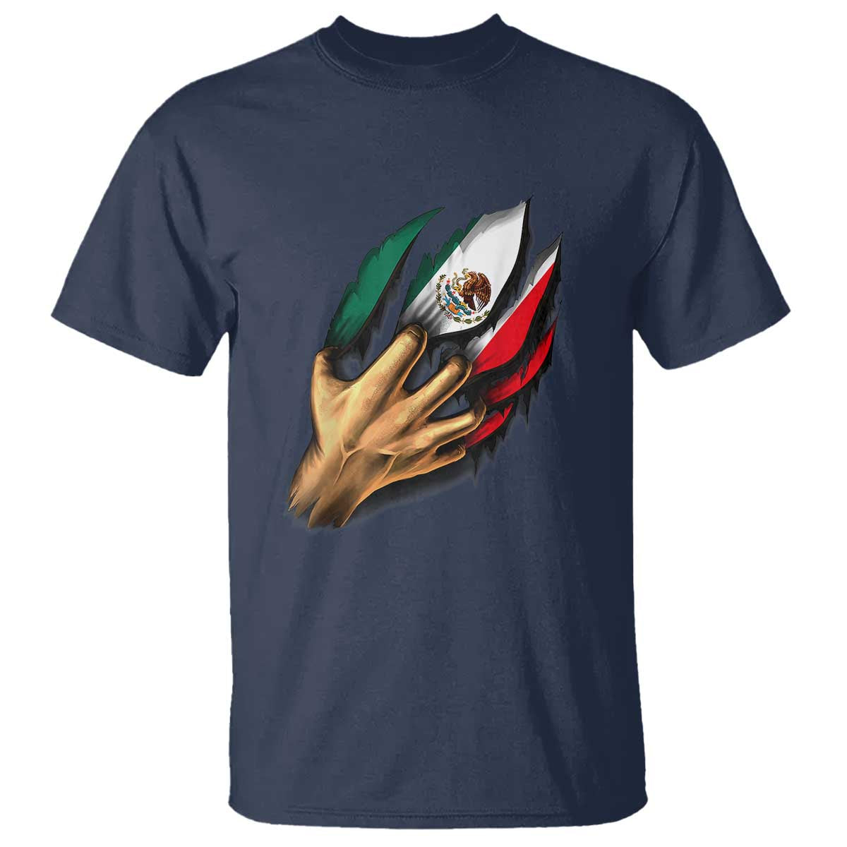 Show Your Pride with This Mexican Flag T Shirt Tee for Independence Day - Wonder Print Shop