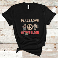 Native American T Shirt Peace Love - Wonder Print Shop
