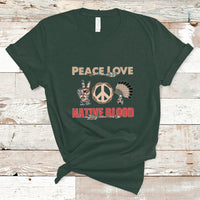 Native American T Shirt Peace Love - Wonder Print Shop