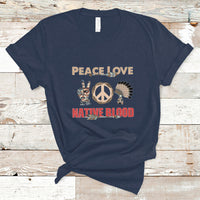 Native American T Shirt Peace Love - Wonder Print Shop