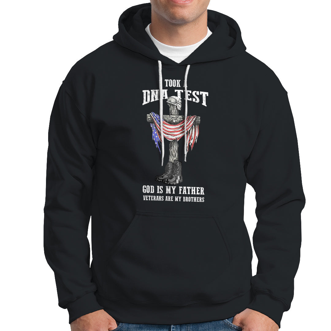 Veteran Hoodie I Took A Dna Test And God Is My Father - Wonder Print Shop