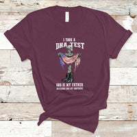 Veteran T Shirt I Took A Dna Test And God Is My Father - Wonder Print Shop