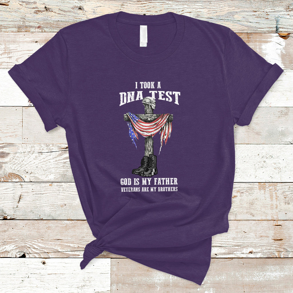 Veteran T Shirt I Took A Dna Test And God Is My Father - Wonder Print Shop