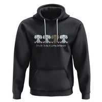 Autism Acceptance Hoodie It's Ok To Be A Little Different Jigsaw Puzzle Elephant - Wonder Print Shop