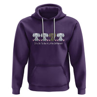 Autism Acceptance Hoodie It's Ok To Be A Little Different Jigsaw Puzzle Elephant - Wonder Print Shop