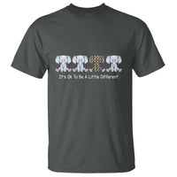 Autism Acceptance T Shirt It's Ok To Be A Little Different Jigsaw Puzzle Elephant - Wonder Print Shop