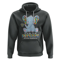 Autism Awareness Elephant Hoodie Its Ok To Be Different - Wonder Print Shop