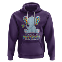 Autism Awareness Elephant Hoodie Its Ok To Be Different - Wonder Print Shop