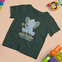 Autism Awareness Elephant T Shirt For Kid Its Ok To Be Different - Wonder Print Shop