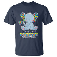 Autism Awareness Elephant T Shirt Its Ok To Be Different - Wonder Print Shop