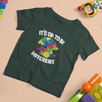 Autism Awareness Day T Shirt For Kid It's Okay To Be Different Elephant - Wonder Print Shop